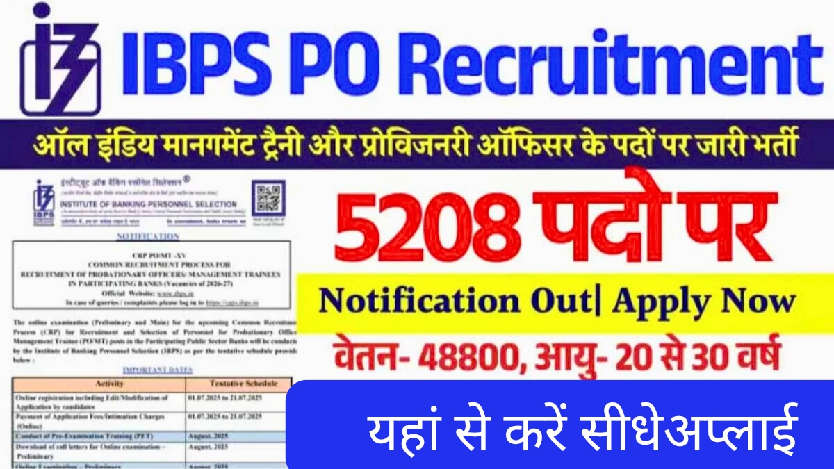 IBPS PO Recruitment 2025